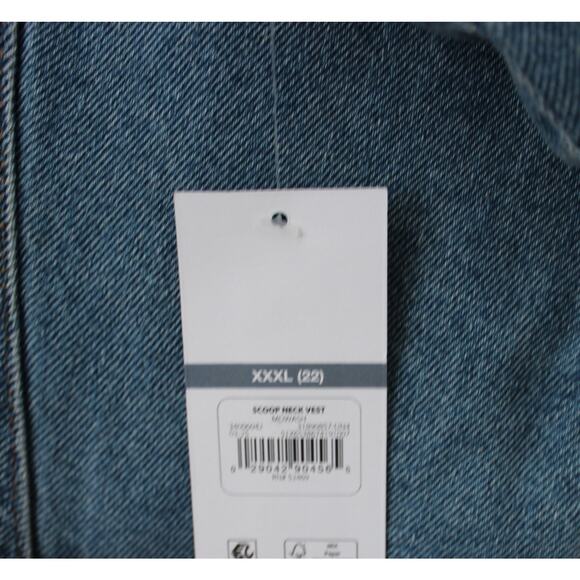 Sofia by Sofia Vergara Women's Scoop Neck Vest Dawn Blue Size XXXL NWT - Picture 6 of 6